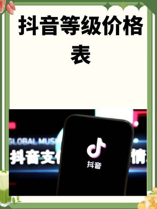 抖音等级价格表，多少钱一级。?